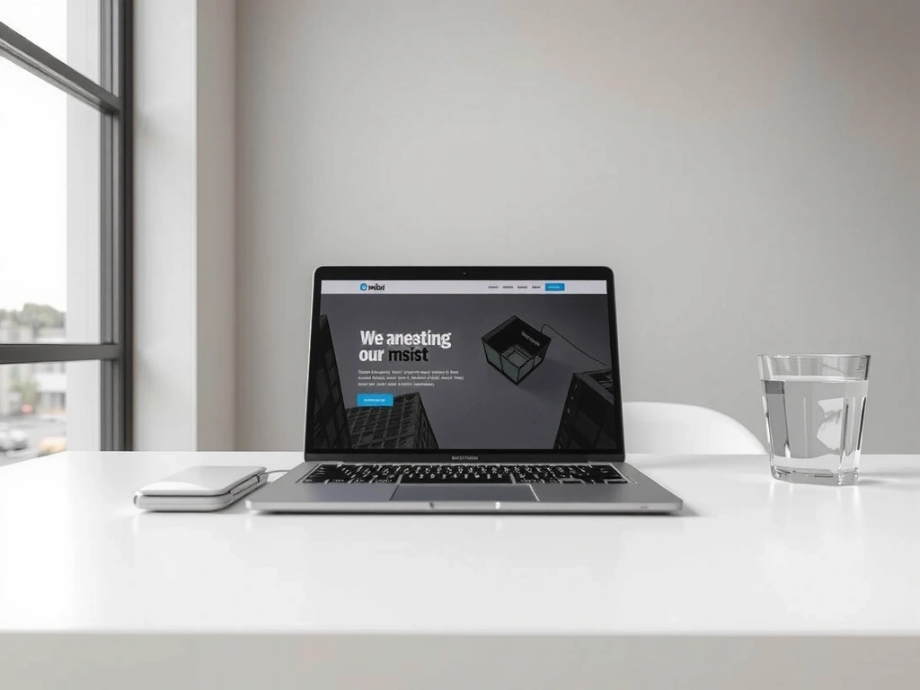 Minimalist desk setup for digital clarity