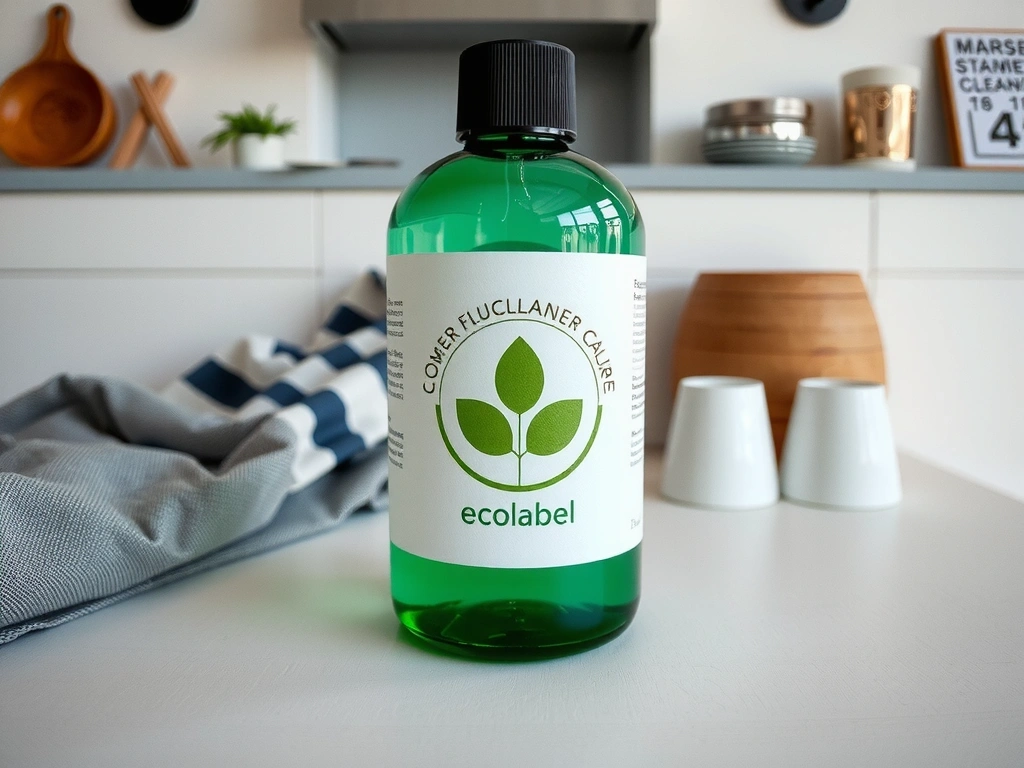 Eco-label detail on our cleaning products